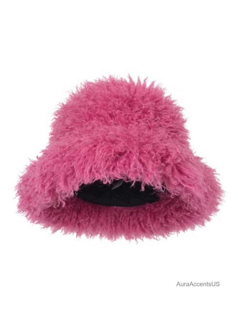 Faux Fur Bucket Hat Women Winter Fluffy Fuzzy Fisherman Cap Adjustable